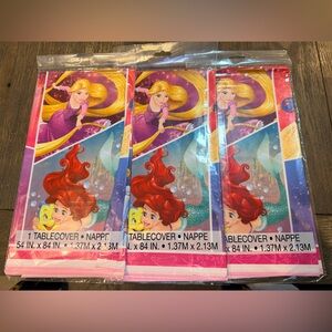 Disney Princess Table Cover - Red and Yellow